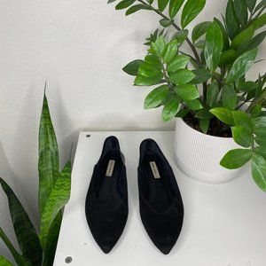 ZARA Basic Collection Suede Mix Ballet Flats